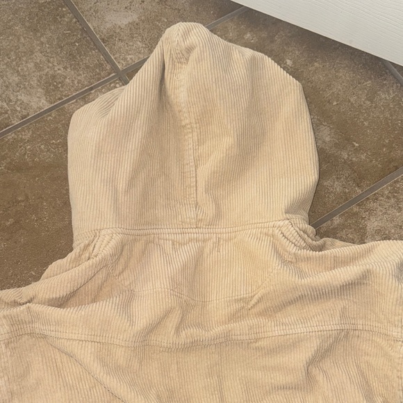 Forever 21 Tan Corduroy Hoodie Size XS - Picture 9 of 9